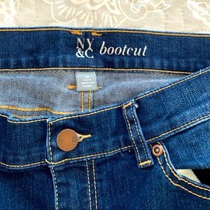 NY&C Bootcut Dark Denim Jeans 12